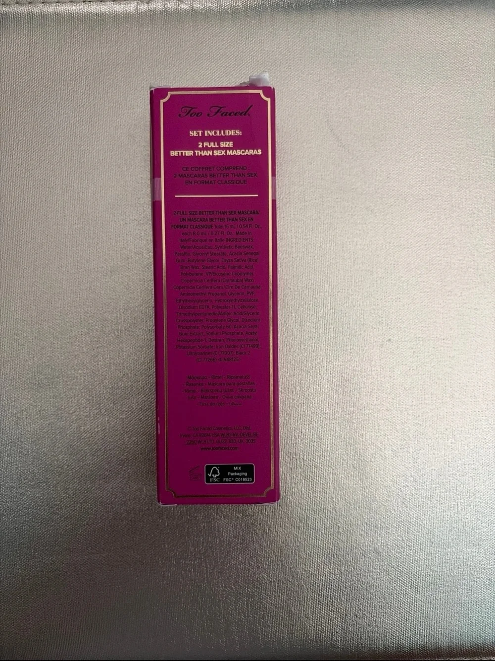 2 full sized Too Faced Better Than Sex Mascara Duo